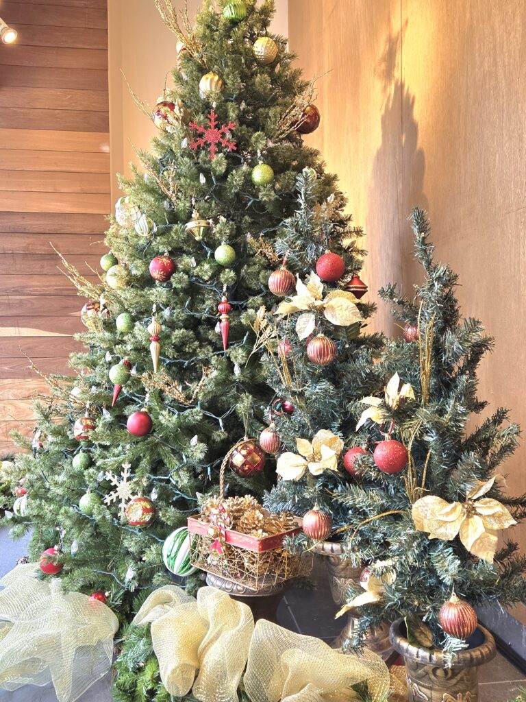 A beautifully decorated Christmas tree